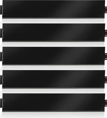 Produktbild von Faziango Rasenkante Wegbegrenzung Beeteinfasung Garteneinfassung Zaun Mähkante Schwarz 100x15cm 5m