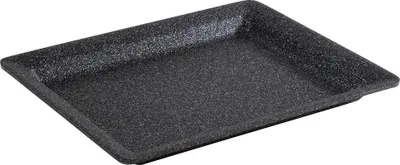 Produktbild von APS 30501 GN 1/2 Tablett FROSTFIRE, Aluminium, antihaft-beschichtet, 32,5 x 26,5 cm, Höhe 3 cm, schwarz/silber