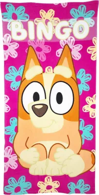 Produktbild von Kinderserie Bluey Bingo Kinder Strandtuch Handtuch Badetuch 70 x 140 cm