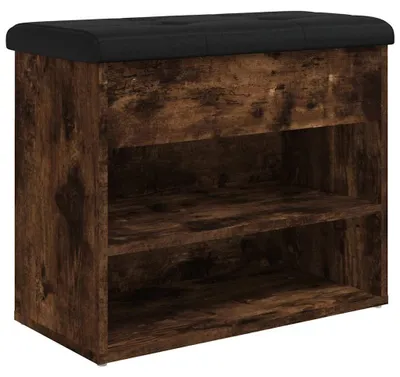 Productafbeelding van vidaXL schoenenkast, gerookt eikenfineer, 62x32x50 cm, houtvezelplaat