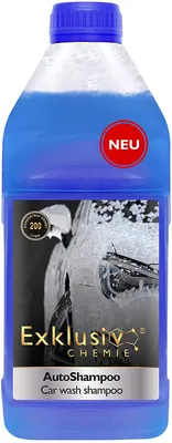 Produktbild von Exklusiv Chemie Autoshampoo Konzentrat Ergibt 200 Liter | pH-neutral | Glänzenden Auto-Lack und Scheiben | Auto Shampoo | Autowaschmittel | 1000ml
