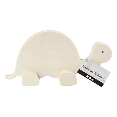Zdjęcie produktu dla Drewniany żółw do dekoracji 19 x 9,5 cm