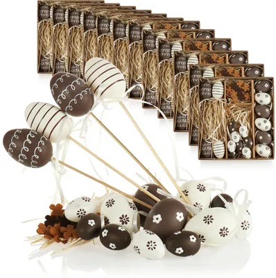 Produktbild von com-four® 216-teiliges Osterdeko-Set - Osterdeko für den Osterstrauß - Streudeko