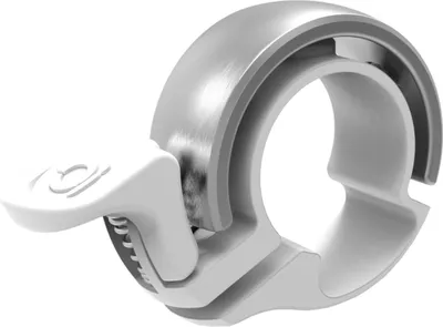 Produktbild von Knog Oi Classic Large Fahrradklingel weiß/silber, Ø 23,8 - 31,8 mm