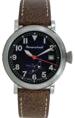 Produktbild von Aristo Herren Messerschmitt Uhr Fliegeruhr Komet ME-163BL Leder
