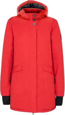 Produktbild von Blue Wave Damen Funktionsjacke Lisa mit Innenfutter - Wasserdichte Jacke mit abnehmbarer Kapuze in Rot Größe 50