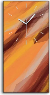 Produktbild von Küchenuhr Bürouhr Leinwand Uhr Geräuschlos 30x60 Malerei Abstrakte Kunst - weiße Hände