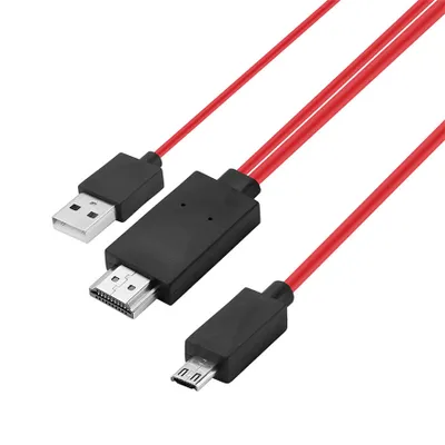 Immagine prodotto di Cavo adattatore da MHL a HDMI per Samsung S5 S4 S3 S2 I9100 HTC LG NOKIA XIAOMI 1,8 m