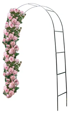 Rosenbogen 240x140x36cm aus Metall Pergola Rankhilfe Rankgitter Torbogen