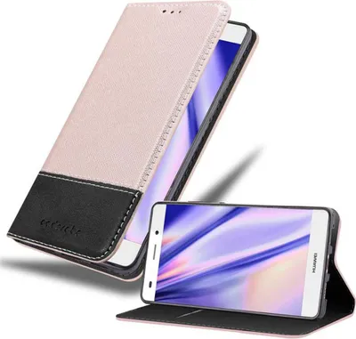 Produktbild von Cadorabo Hülle für Huawei P8 LITE 2015 Schutzhülle in Rosa SHandyhülle Book Case Etui Kunstleder