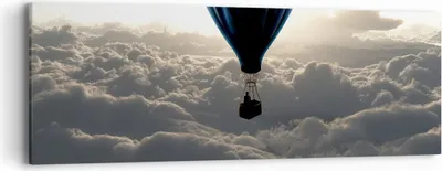 Produktbild von Bild auf Leinwand - Leinwandbild - Wolke Ballon Himmel - 90x30cm - Wand Bild - Wanddeko - Wandbilder - Leinwanddruck - Bilder - Kunstdruck - Wanddekoration - Leinwand bilder - Wandkunst - AB90x30-3577