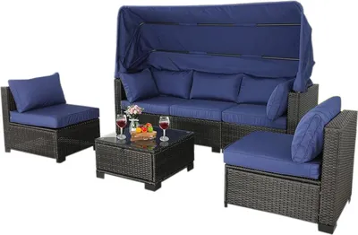Produktbild von Outdoor Sofa Eleni Braun/Blau