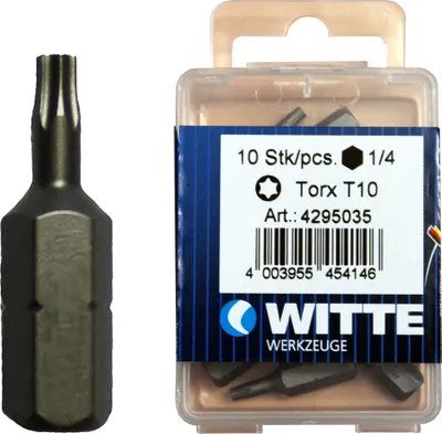 Produktbild von Schraubklinge / Bit 'Witte' TX-15 / Pck a 10 Stück