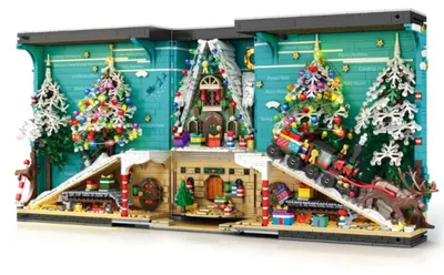 Produktbild von Reobrix 66033 Weihnachtsbuch Klemmbaustein Displaymodell 3260 Teile ab 14