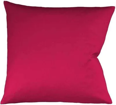 Produktbild von fleuresse Mako Satin Kissenbezug Colours Uni 80x80 cm Kirsch