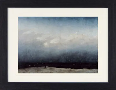 Produktbild von Caspar David Friedrich Gerahmtes Bild Mit Edlem Passepartout | Wand-Bilder | Im Bilderrahmen - Der Mönch Am Meer, 1808-1810 (30 x 40 cm)