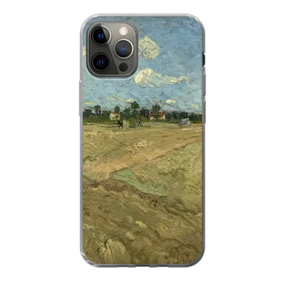 Produktbild von MuchoWow® Handyhülle Schutzhülle Hülle für iPhone 13 Pro Gepflügte Felder - Vincent van Gogh Silikon Softcase Handy Hülle - Handy-Tasche
