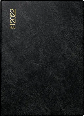 Produktbild von rido/idé 7018242902 Tageskalender/Taschenkalender2022 Modell Technik III, Schaumfolien-Einband Catana schwarz