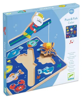 Obrázok produktu pre Hra 2 v 1 puzzle a magnetický rybolov, Djeco