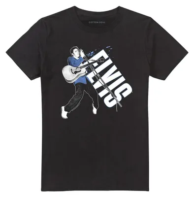 Immagine prodotto di Elvis Presley - Maglietta "On His Toes" da uomo/donna unisex TV33307 (S) (Nero)