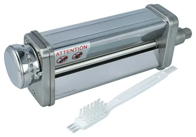 Produktbild von vhbw Nudelaufsatz Ersatz für KitchenAid 5KSMPSA für Küchenmaschine - Pasta Roller + Reinigungsbürste, Edelstahl