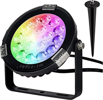 Immagine prodotto di Mi Light MiBoxer FUTC02 Faretto da giardino a LED con picchetto 9W 700 lumen RGB + CCT IP66 2,4 GHz Faretto illuminante