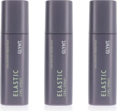 Produktbild von GLYNT Elastic Curl Spray 3 x 150 ml für Locken Gelspray mittlerer halt Set