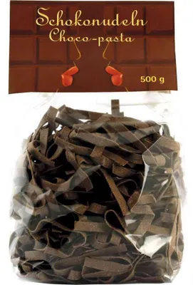 Produktbild von Schokonudeln Eierteigwaren mit Kakao Vegetarisch 500g-Pack
