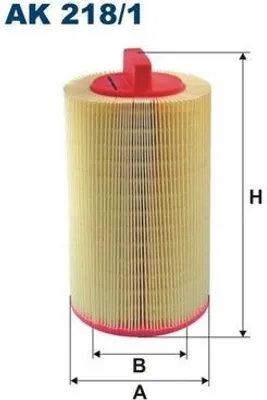 Produktbild von FILTRON Luftfilter Filtereinsatz, Höhe 249 mm, Außendurchmesser 132,5 mm