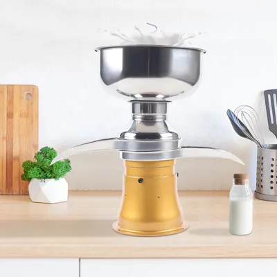 Immagine prodotto di Separatore elettrico di latte e panna - Macchina centrifuga - Capacità 50 l/h - Per uso domestico e commerciale - Separa e separa la panna - Beige