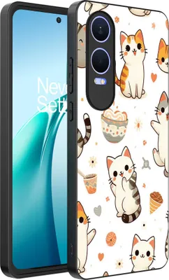 Produktbild von Smartphonica Telefon Fall geeignet für OnePlus Nord CE 4 Lite mit Katze drucken - TPU zurück Abdeckung Fall Katze Design