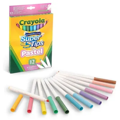 Obrázok produktu pre Crayola 58-7515, 12 farba/farieb, Viacfarebný, Pastel, Kolo, dospelí a deti, CE, 3 rok / roky