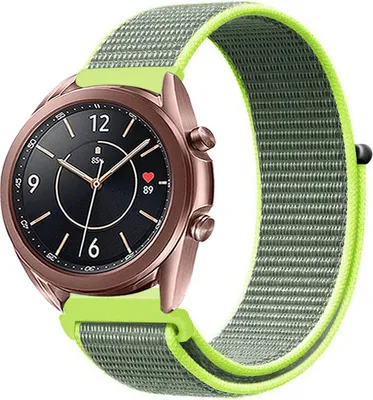 Produktbild von Strap-it Samsung Galaxy Watch 3 41mm Nylon Armband (Fluoreszierend)