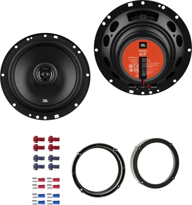 Immagine prodotto di Diffusore JBL Stage1 61F con kit di installazione adatto a VW Volkswagen Golf VI 2008-2012 porte anteriori/posteriori 400 W 165 mm 2 vie coassiali