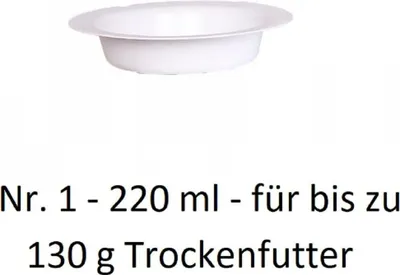Produktbild von Napf Futternapf Fressnapf für Trockenfutterspender Futterautomat Tiere 220ml 10330