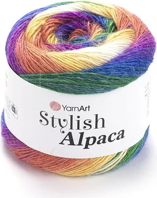 Obrázek produktu pro Yarnart Stylish Alpaca Garn, Weich & Warm, Mit Alpaka, Multicolor, 525m/150g