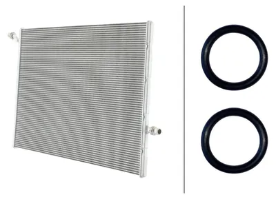 Produktbild von Kühler Motorkühlung Kühlrippen gelötet 643 x 500,5 mm HELLA für u.a. MB E-KLASSE