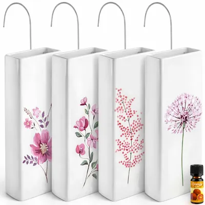 Produktbild von 4 Luftbefeuchter Heizung + Gratis Duftöl Raumbefeuchter Heizkörper Verdunster