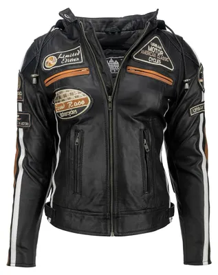 Produktbild von URBAN 5884 Motorradjacke Damen Mit Protektoren, Damenjacke aus Lammleder, Protek