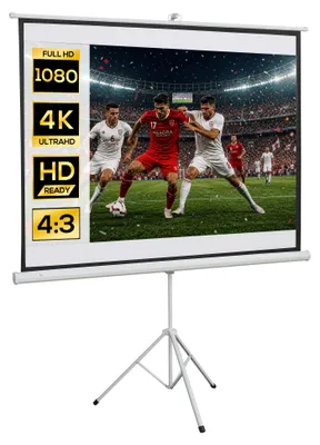 Produktbild von HOMCOM Beamer Leinwand mit Stativ, 4:3 Projektionsfläche, Präsentationswand