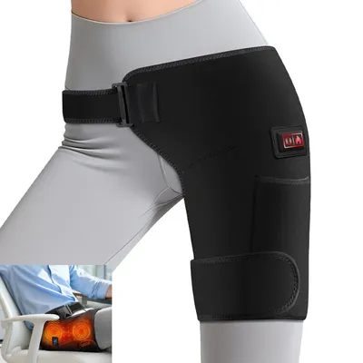 Produktbild von Tragbares Rotlicht-Hüftmassagegerät, Wärme & Vibration kombinierbar, 3 Stufen, USB-betrieben, 5000mAh Akku, ideal zur Hüft- & Muskelpflege