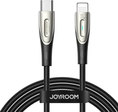 Zdjęcie produktu dla Joyroom Kabel USB-C do Lightning Szybkie ładowanie 30 W, 1,2 m - Czarny