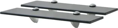 Zdjęcie produktu dla The Living Store Pływające półki 2 szt. Szkło 40x10 cm 8 mm
