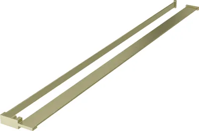 Produktbild von Mexen Wandregal für Duschwand mit Handtuchhalter, gebürstetes Gold - 800-02-55