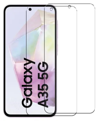 Immagine prodotto di 2x pellicola protettiva per Samsung Galaxy A35 5G protezione dello schermo in vetro blindato del telefono cellulare