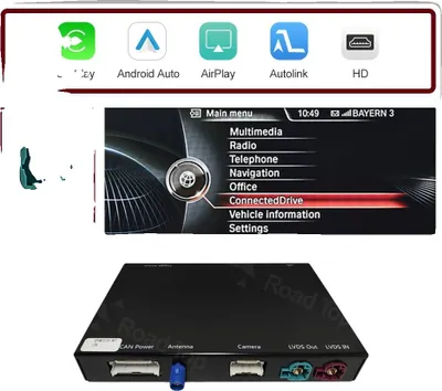 Zdjęcie produktu dla Bezprzewodowy CarPlay, Android Auto, kompatybilny z BMW serii 6 F06 F12 F13 G32 2010-2020, system NBT
