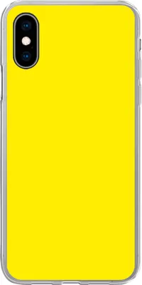 Produktbild von MuchoWow® Handyhülle Schutzhülle Hülle für Telefoonhoesje iPhone X Gelb - Zitrone - Neon - Farben Silikon Softcase Handy Hülle - Handyhülle