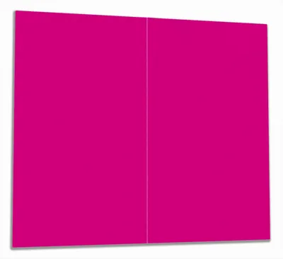 Produktbild von Wallario Herdabdeckplatte aus Glas, Größe 60 x 52 cm 2-teilig, Motiv Pink