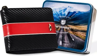 Produktbild von Sk Geldbörse PTN 1564 MOTO1-6294 SCHWARZ CARBON/ROT