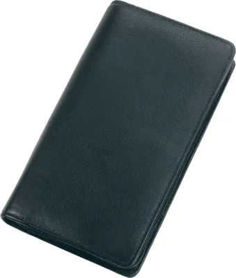 Zdjęcie produktu dla Organizer podróżny Alassio z sejfem RFID na dokumenty wykonany ze skóry nappa w kolorze czarnym